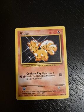 Pokemon Vulpix Card - Vintage